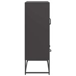 vidaXL Buffet haut noir 68x39x111 5 cm acier