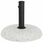 vidaXL Base de parasol pour poteaux de 37/42/52/58 mm en béton blanc  20 kg.