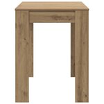vidaXL Table à manger chêne artisanal 120x60x76 cm bois d'ingénierie