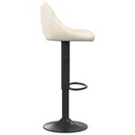 vidaXL Tabourets de bar lot de 2 crème velours