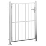 vidaXL Portail de jardin 100x150 cm acier inoxydable
