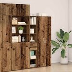 vidaXL Haut Armoire Bois ancien 30 x 42.5 x 185 cm Bois d'ingénierie