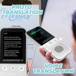 LEXIBOOK Interpretor 2 Traducteur vocal instantané basé sur l'intelligence artificielle - 137 langues avec appareil photo