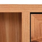 vidaXL Armoire à miroir de salle de bain Chêne 66x17x63 cm MDF