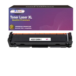T3AZUR - Toner Laser compatible avec HP Color LaserJet Pro MFP M282 M282NW W2213X remplace HP 207X Magenta (avec puce)