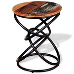 vidaXL Table d'appoint Bois de récupération massif