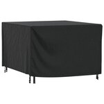 vidaXL Housse de salon de jardin noir 135x135x90 cm imperméable 420D