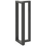 vidaXL Pieds de table de bar en forme de T  2 pièces  anthracite  40 x 35 x (110-111) cm  acier