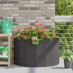 vidaXL Jardinière Noir 90 x 45 x 50 cm Acier