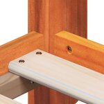 vidaXL Lit haut sans matelas cire marron 75x190 cm bois de pin massif