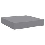 vidaXL Étagère flottante murale gris 23x23 5x3 8 cm MDF