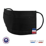 Masque lavable noir uns1 40 lavages made in france pour enfant