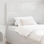 vidaXL Tête de lit Blanc Brillant 80 cm Bois d'ingénierie