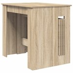 vidaXL Table à dîner 240 x 85 x 75 cm Bois d'ingénierie Chêne Sonoma