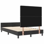 vidaXL Cadre de lit avec tête de lit Noir 120 x 200 cm Velours