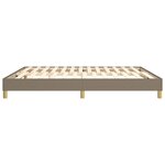 vidaXL Cadre de lit Taupe 160x200 cm Tissu