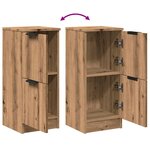 vidaXL Buffets 2 Pièces chêne artisanal 30x30x70 cm bois d'ingénierie