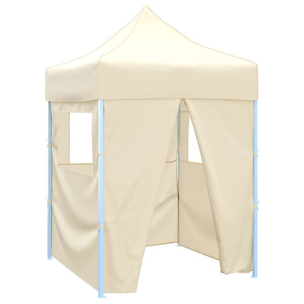 vidaXL Tente de fête 200 x 200 x 315 cm Crème Tissu Oxford