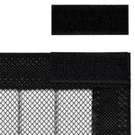 vidaXL Rideaux de porte anti-insectes 2 Pièces avec aimants noir 210x90cm
