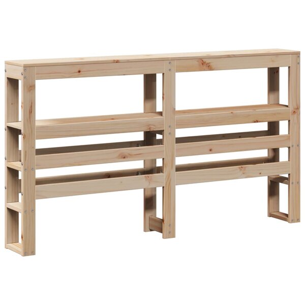 vidaXL Tête de lit avec étagères 140 cm bois massif de pin