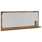 vidaXL Étagère Miroir Bois ancien 90 x 10 5 x 37 cm Bois d'ingénierie