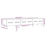 vidaXL Meuble TV chêne sonoma 150x36x30 cm bois d'ingénierie