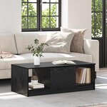 vidaXL Table basse Chêne noir 100 x 50 x 36 cm Bois d'ingénierie