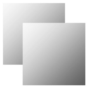 vidaXL Miroirs muraux 2 Pièces 60x60 cm Carré Verre