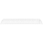 vidaXL Serre avec cadre en acier blanc 80 m² 16x5x2 3 m