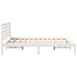 vidaXL Cadre de lit Blanc 120 x 190 cm Bois massif en pin