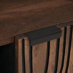 vidaXL Meuble TV   105 x 33 5 x 46 cm  fait en bois de mangue massif.