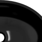 vidaXL Lavabo Verre 50x37x14 cm Noir