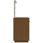 vidaXL Coiffeuse avec LED Marron miel 95x50x133 5cm Bois de pin massif