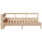 vidaXL Lit bibliothèque sans matelas 90x200 cm bois de pin massif