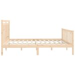 vidaXL Cadre de lit Bois de pin massif 200x200 cm
