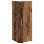vidaXL Meuble mural Bois Ancien 34 5 x 34 x 90 cm Bois d'ingénierie