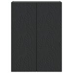 vidaXL Armoire Murale Noir 66 x 34 5 x 90 cm Bois d'ingénierie