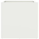vidaXL Jardinière blanc 49x47x46 cm acier laminé à froid