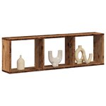 vidaXL Armoire murale 100x16x30 cm vieux bois bois d'ingénierie