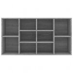 vidaXL Banc à chaussures Sonoma gris 103x30x55 cm Bois d'ingénierie