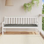 vidaXL Coussin de banc de jardin gris foncé mélangé 180x50x7 cm tissu