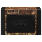 vidaXL Table de chevet multicolore 40x35x25 cm bois de récupération