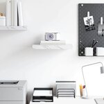 vidaXL Étagère Murale Marbre blanc 40 x 23 5 x 4 cm Bois d'ingénierie