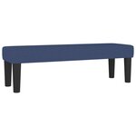 vidaXL Sommier à lattes de lit avec matelas Bleu 140x200 cm Tissu