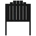 vidaXL Tête de lit Noir 81x4x110 cm Bois massif de pin