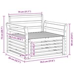 vidaXL 2 Pièce Canapé d’extérieur Naturel