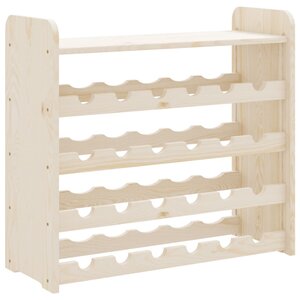 vidaXL Casier à vin et panneau supérieur 67 5x25x60 cm bois pin massif