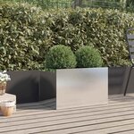 vidaXL Jardinière argenté 62x40x39 cm acier inoxydable