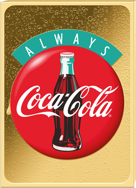 Pièce de monnaie en Or 3000 Francs g 0.062 (1/500 oz) Millésime Through the Decades ALWAYS COCA COLA