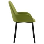 vidaXL Chaises à manger lot de 2 Vert clair Velours